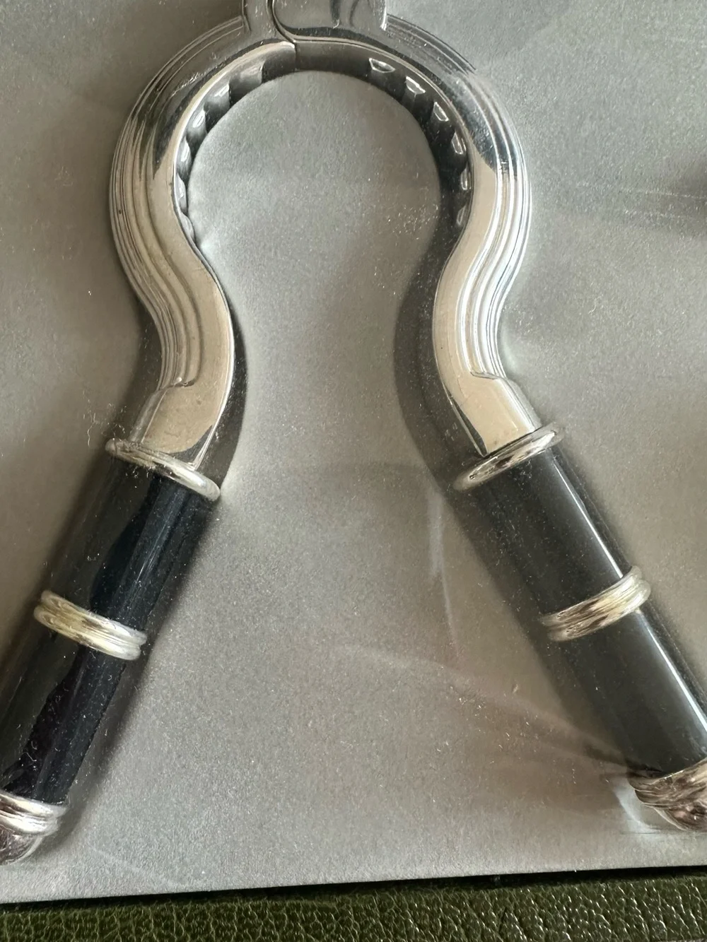 Christofle Silver-Plated Corkscrew & Foil Cutter with Black Handles
